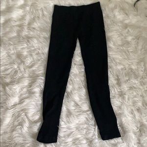 Black knit leggings